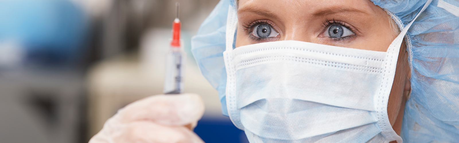 Nurse with syringe