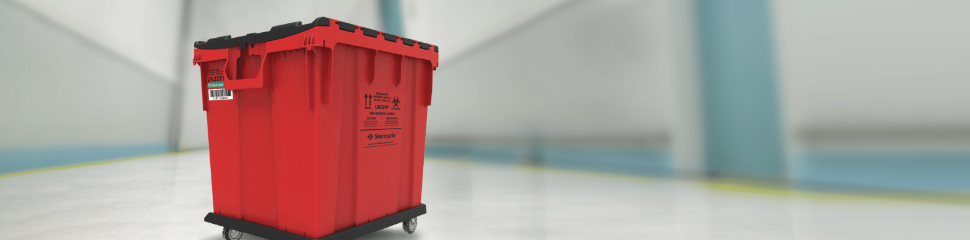 SafeShield antimicrobial medical waste container